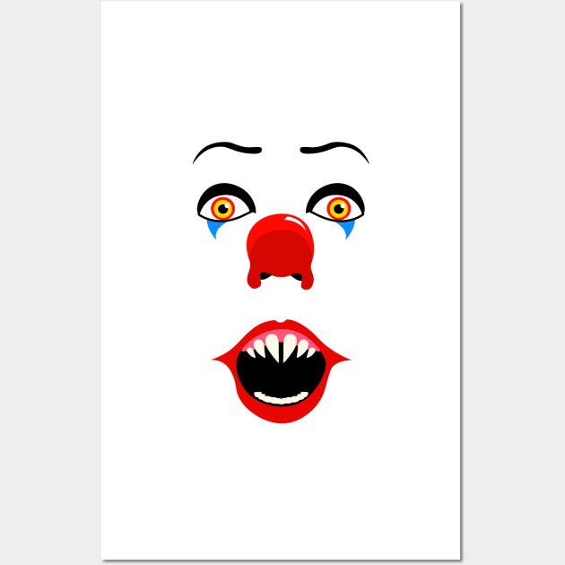 Creepy Penny Clown | Jaws Wall Art by Jakmalone